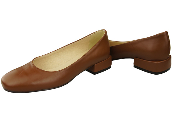 Pohodlná dámská obuv Hnědá obuv Přírodní kůže 204 ElitaBut