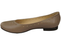 Dámské pohodlné baleríny z přírodní kůže Cappuccino 162 ElitaBut