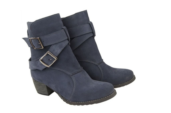 Dámská obuv Obuv Natural Leather Velour Graphite 119 ElitaBut