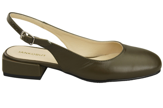 Dámská obuv Olive Sandály na plochém podpatku Přírodní kůže 206 ElitaBut