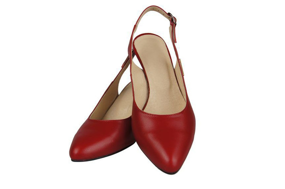 Dámská obuv Přírodní kůže Sandály Červená 910 ElitaBut