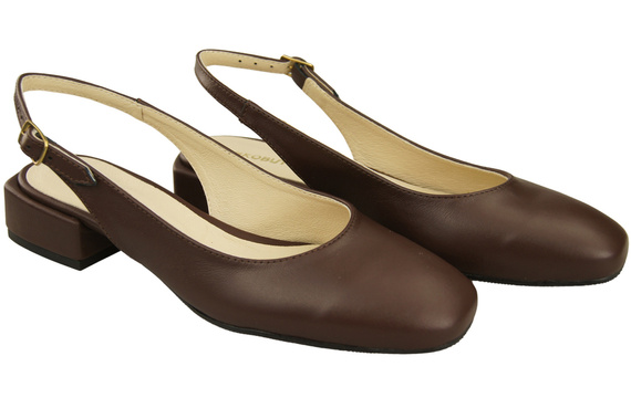 Dámská obuv Sandály Chocolate Flat Heel Natural Leather 206 ElitaBut