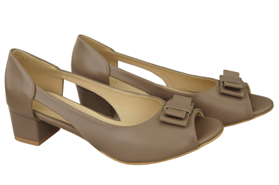 Dámská obuv Sandály Cappuccino Přírodní kůže 145 ElitaBut