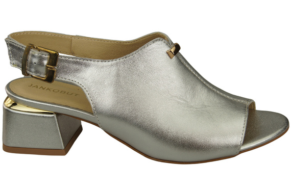 Dámská obuv Sandály Stříbrná zlatá přezka Přírodní kůže 198 ElitaBut