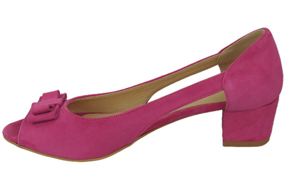 Dámské sandály Fuchsia Natural Suede Leather 145 Z ElitaBut