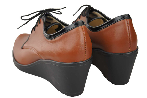 Obuv Dámské polobotky On Anchor přírodní kůže Hnědá 181 ElitaBut