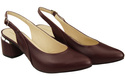 Dámská obuv Sandály Maroon Natural Leather 196 ElitaBut