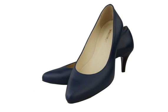 Dámská obuv Dámské lodičky z přírodní kůže Námořnická modř 825 ElitaBut