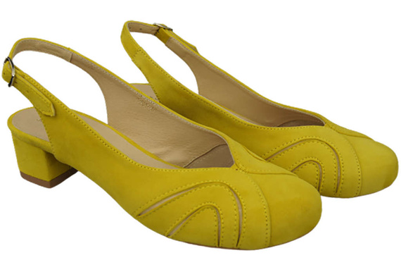 Dámská obuv Přírodní kůže Semišové sandály Lemon 842 Z ElitaBut