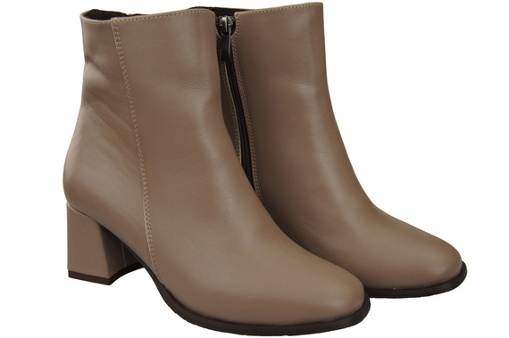 Obuv Dámské boty Cappuccino Dark for Winter natural leather 214 Od ElitaBut