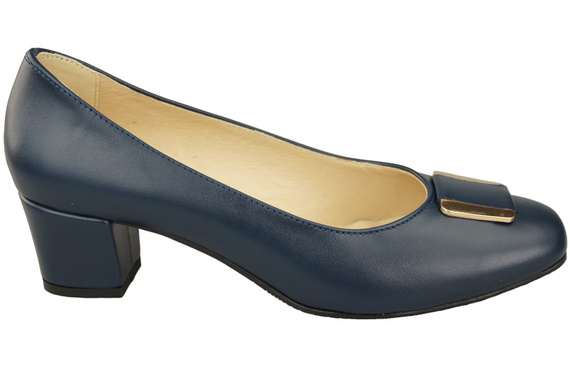 Dámská obuv Natural Leather 187 Navy Blue ElitaBut