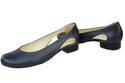 Dámské boty Baleríny navy blue přírodní kůže 103 ElitaBut