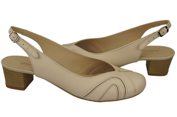 Dámská obuv Přírodní kůže Sandály Béžová 842 ElitaBut