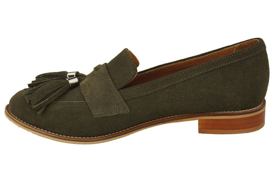 Dámská obuv Mokassins Natural Leather Velour Bottle 134 ElitaBut