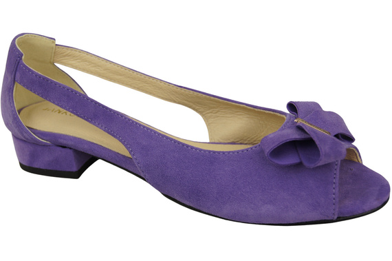 Obuv Dámské sandály Fialové přírodní semišové kůže 994 Z Kombinace stylu a pohodlí ElitaBut