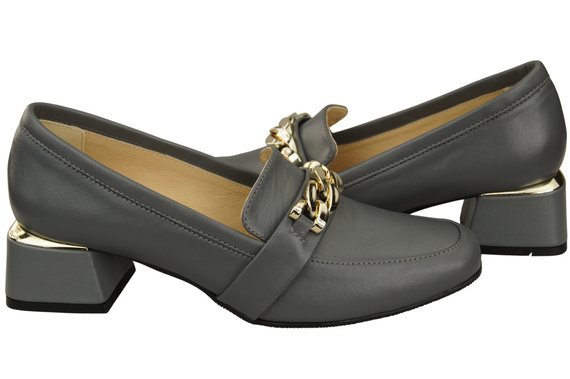 Dámské boty Ash with Embellished Chain Moccasin pumps Přírodní kůže 193 ElitaBut