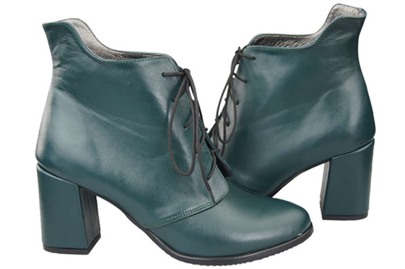 Obuv Dámské šněrovací boty Malachite Jaro/podzim přírodní kůže 174 L ElitaBut