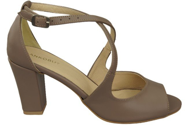 Dámská obuv Sandály Cappuccino Dark Natural Leather 186 ElitaBut