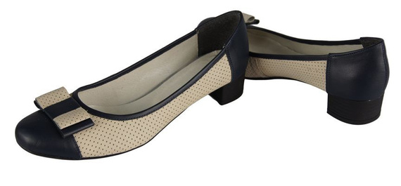 Dámská obuv Dámské lodičky z přírodní kůže Grant Beige 732 ElitaBut