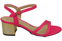 Dámská obuv Neon Pink Natural Leather 197 Smyslně odhalující sandály ElitaBut
