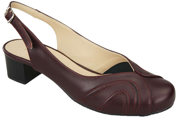 Dámská obuv Přírodní kůže Sandály Maroon 842 ElitaBut