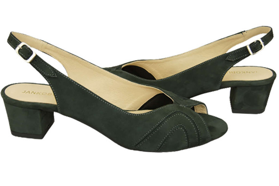 Dámská obuv Sandály z přírodní semišové kůže Graphite 991 ElitaBut