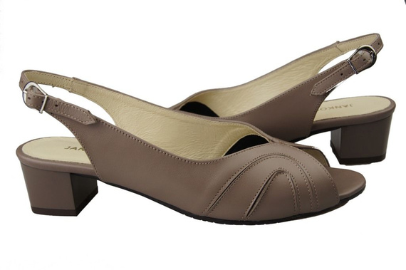 Dámská obuv Sandály z přírodní kůže Cappuccino 991 ElitaBut