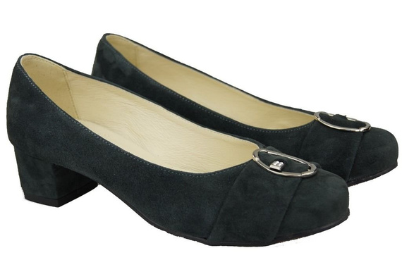 Dámská obuv Dámské lodičky Graphite Suede Natural Leather 135 ElitaBut