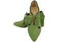 Dámská obuv Pistachio Half Boots Natural Velour Leather 183 ElitaBut