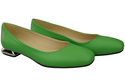 Ploché dámské boty Lime pumps Ornamental heel Natural leather 209 ElitaBut