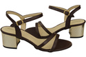 Dámská obuv Chocolate Natural Leather 197 Smyslně odhalující sandály na nohy ElitaBut