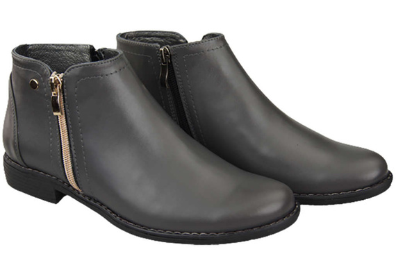Dámská obuv Graphite Boots Warmed Natural Leather 872 Z Elitabut