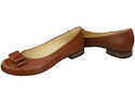 Dámské baletní boty Natural Leather Brown 702 ElitaBut
