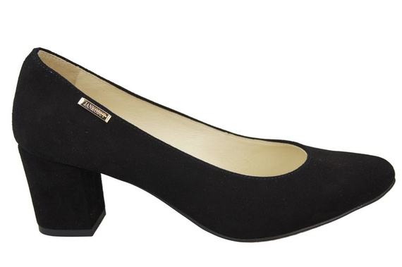 Dámská obuv Black Suede Natural Leather pumps 106 ElitaBut