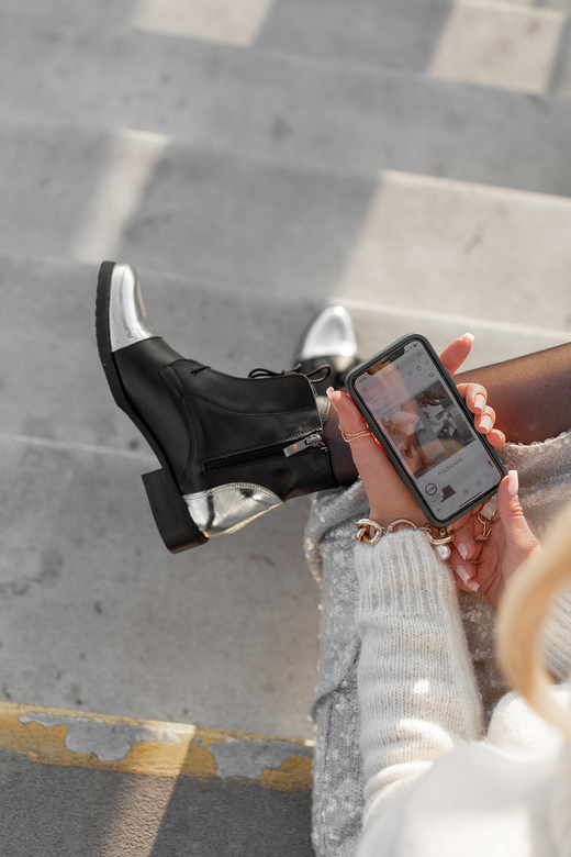 Obuv Dámské kozačky Jaro/Léto přírodní kůže Black Gold 820 L ElitaBut