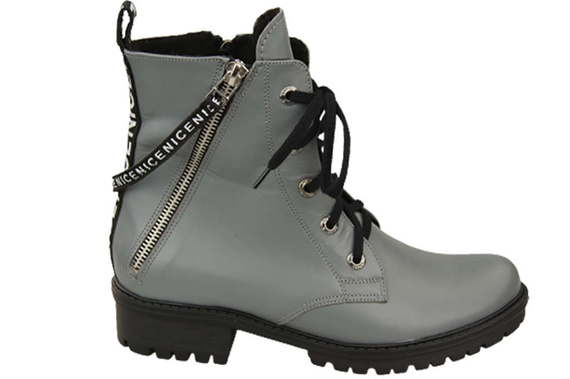 Obuv Kozačky Kozačky Ash Dámské s nápisem NICE Přírodní kůže 173 Od ElitaBut