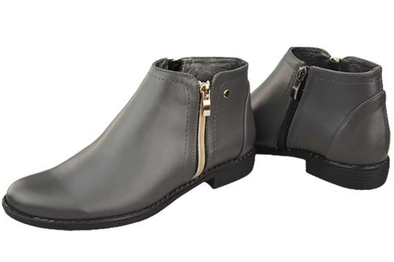 Dámská obuv Graphite Boots Warmed Natural Leather 872 Z Elitabut