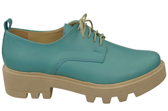 Dámská obuv se šněrováním Obuv z tyrkysové kůže Natural 180 ElitaBut