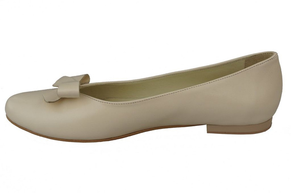 Dámské baletní boty Beige Natural Leather 998 ElitaBut