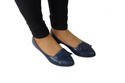 Dámské boty Baleríny navy blue přírodní kůže 988 ElitaBut