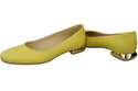 Ploché dámské boty Lemon pumps Ornamental heel Natural leather 209 ElitaBut