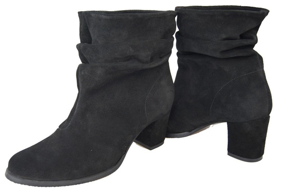 Dámská obuv Přírodní kožené boty Black 986 ElitaBut