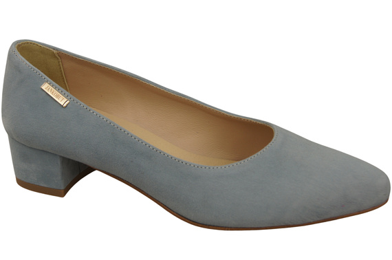 Pohodlné dámské boty Light Blue in Natural Suede Leather 220 od ElitaBut