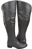 Dámská obuv Dámské kozačky Graphite Musketeers High over the knee natural leather 638 ElitaBut
