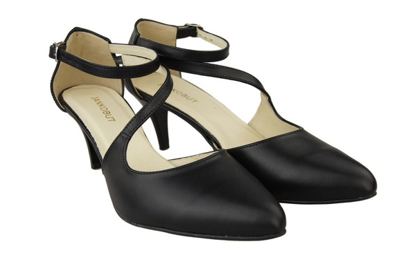 Dámská obuv Sandály Nízký Stiletto Kožená 990 ElitaBut