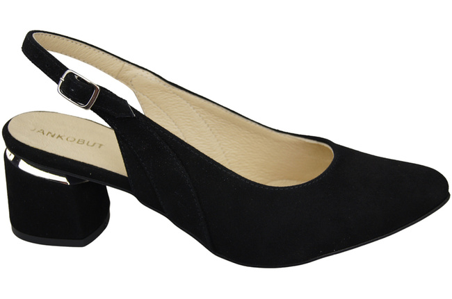 Dámské sandály z přírodní semišové kůže Black Elegance and Comfort 196 Od ElitaBut