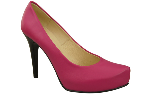 Dámská obuv Fialové lodičky Stiletto z přírodní kůže 205 ElitaBut