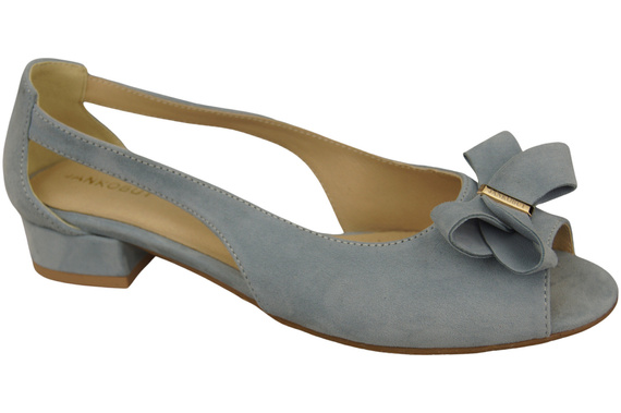 Dámské sandály Light Blue Natural Suede Leather 994 s kombinací stylu a pohodlí ElitaBut