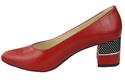 Dámská obuv Červené lodičky z přírodní kůže 142 ElitaBut