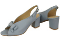 Dámské sandály Light Blue Faced Leather 148 L ElitaBut
